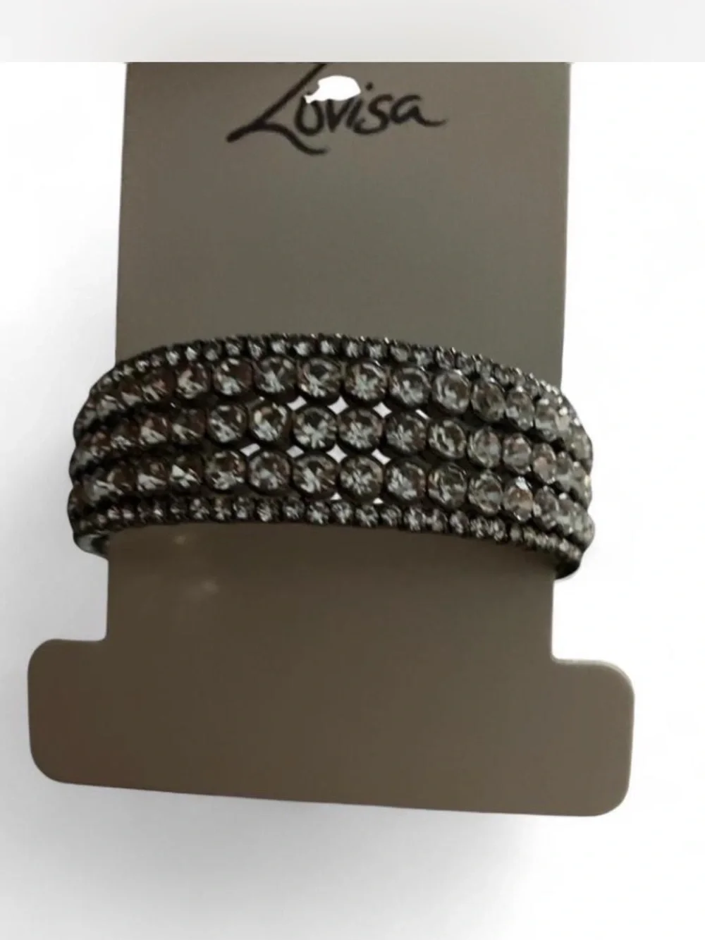 Lovisa Multi-Row Clear Crystal Wrap Bracelet